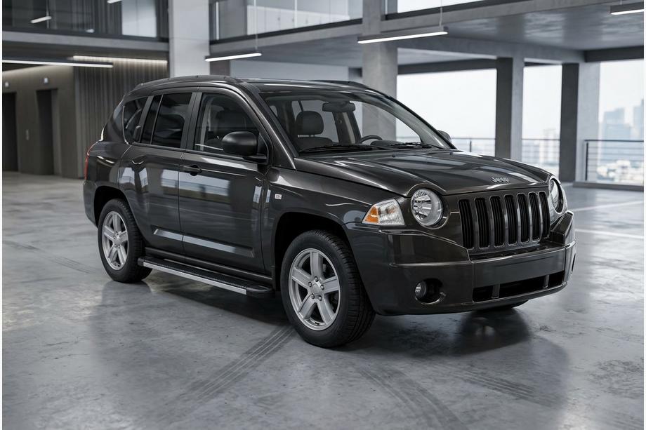 Jeep Compass 2006-2016 рр. Бокові пороги Maya V1 (2 шт., алюміній) Image