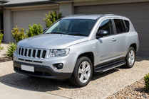 Jeep Compass 2006-2016 рр. Бокові пороги RedLine V1 (2 шт., алюміній) фото 1