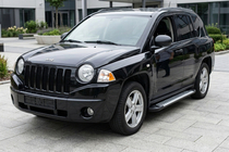 Jeep Compass 2006-2016 рр. Бокові пороги Line (2 шт., алюміній) фото 1