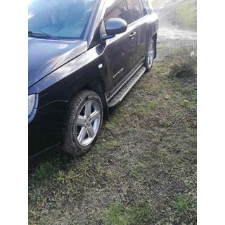 Бокові пороги Duru (2 шт., алюміній) Jeep Compass 2006-2016 рр. фото 3