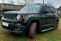 Jeep Renegade 2014- рр. Бокові пороги Maya V1 (2 шт., алюміній) фото 1