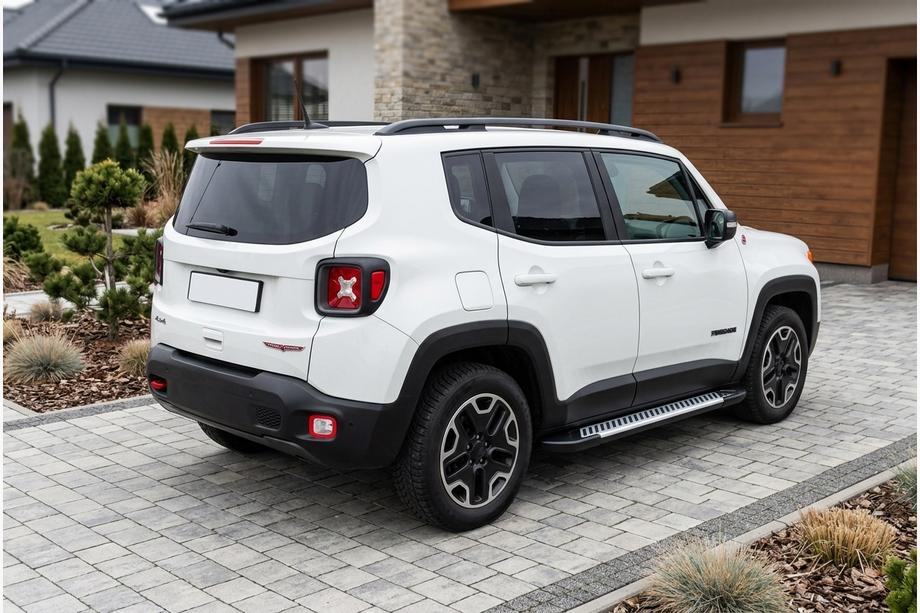 Jeep Renegade 2014- рр. Бокові пороги Line (2 шт., алюміній) Image