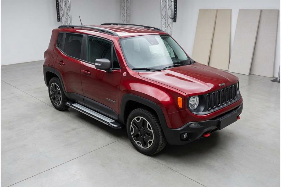 Jeep Renegade 2014- рр. Бокові пороги Rainbow (2 шт., алюміній) Image