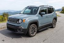 Jeep Renegade 2014- рр. Бокові пороги Bosphorus Black (2 шт., алюміній) фото 1