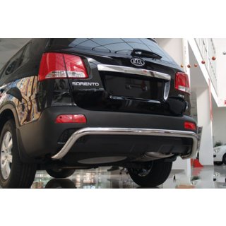 Задня дуга AK007 (нерж.) Kia Sorento II XM 2009-2014 рр. фото 2