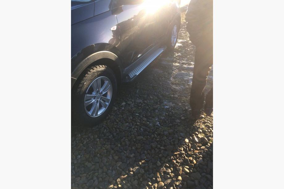 Kia Sportage 2010-2015 рр. Бокові пороги Allmond Grey (2 шт., алюм.) Фото 5