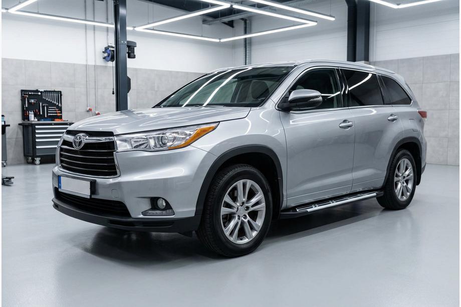 Toyota Highlander 2013-2019 рр. Бокові пороги Sunrise (2 шт., алюміній) Image