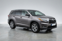 Toyota Highlander 2013-2019 рр. Бокові пороги Duru (2 шт., алюміній) фото 1