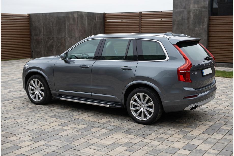 Volvo XC90 2015- рр. Бокові пороги RedLine V1 (2 шт., алюміній) Фото 1