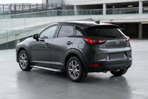 Mazda CX-3 2015- рр. Бокові пороги Allmond Grey (2 шт., Алюміній) фото 1