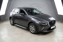 Mazda CX-3 2015- рр. Бокові пороги Line (2 шт., алюміній) фото 1