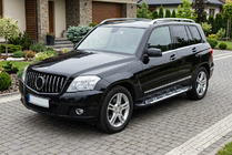 Mercedes GLK class X204 2008-2015 рр. Бокові пороги Sunrise (2 шт., алюміній) фото 1