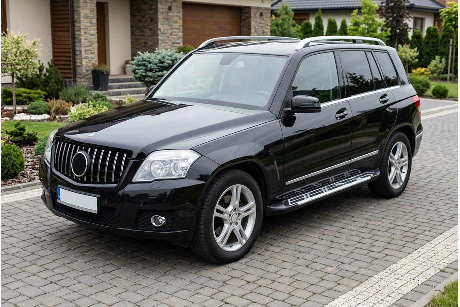 Mercedes GLK class X204 2008-2015 рр. Бокові пороги Sunrise (2 шт., алюміній) Image