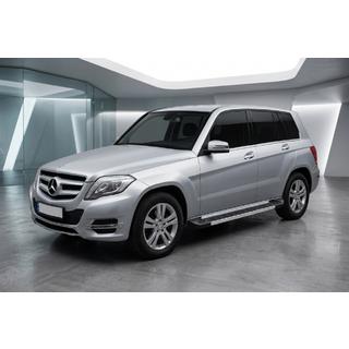 Бокові пороги RedLine V1 (2 шт., алюміній) Mercedes GLK class X204 2008-2015 рр. фото 1