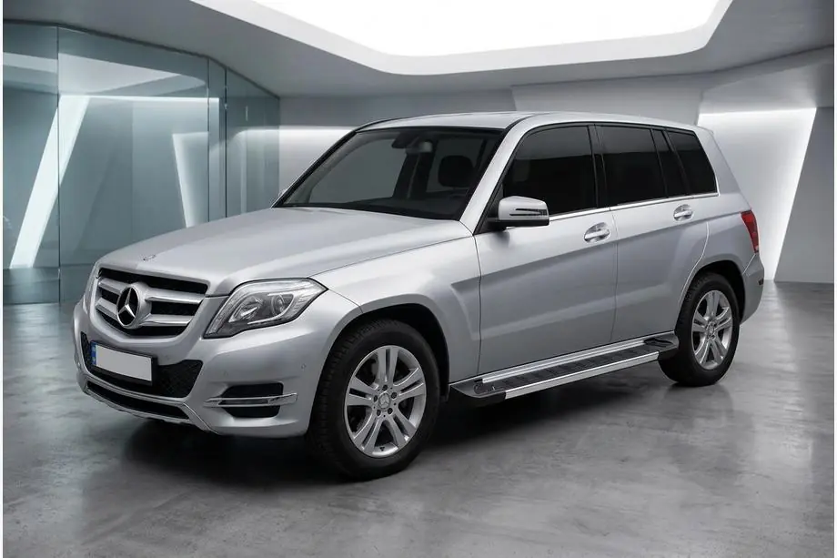 Mercedes GLK class X204 2008-2015 рр. Бокові пороги RedLine V1 (2 шт., алюміній) Image
