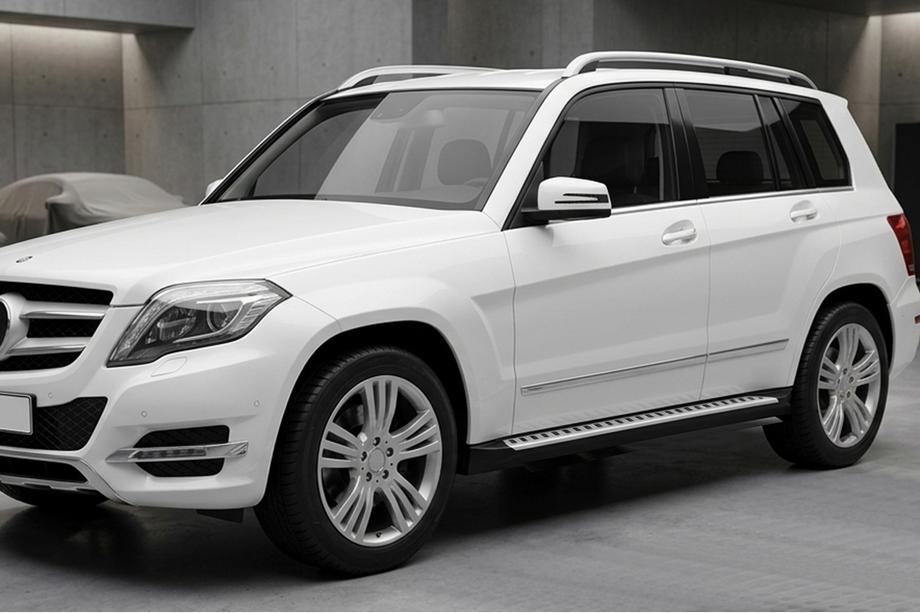 Mercedes GLK class X204 2008-2015 рр. Бокові пороги Line (2 шт., алюміній) Image