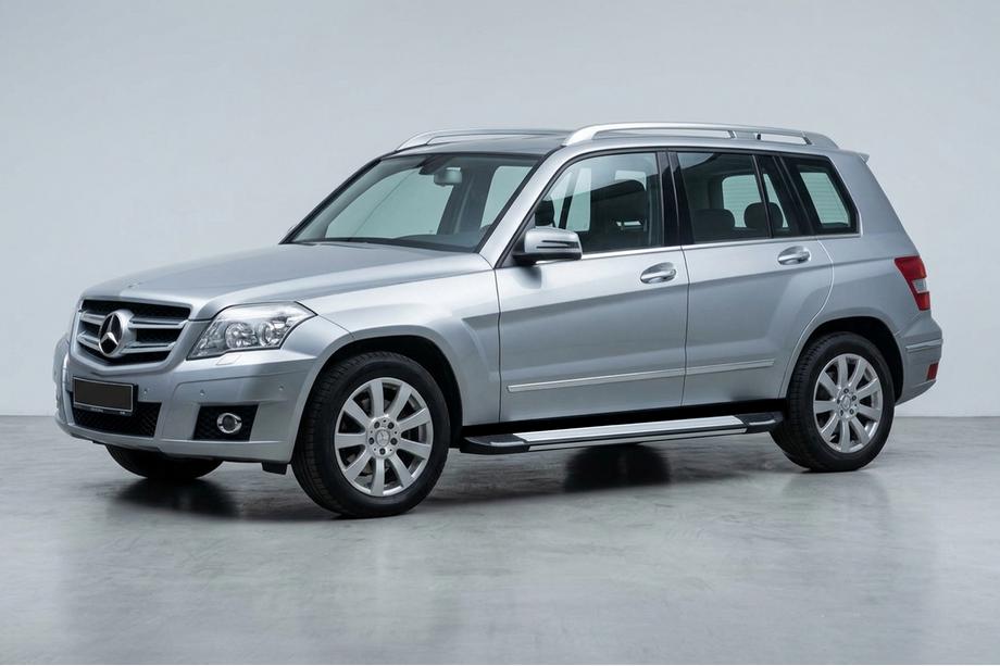 Mercedes GLK class X204 2008-2015 рр. Бокові пороги Rainbow (2 шт., алюміній) Image