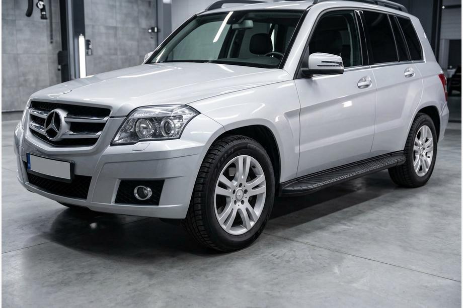 Mercedes GLK class X204 2008-2015 рр. Бокові пороги Bosphorus Black (2 шт., алюміній) Фото 1