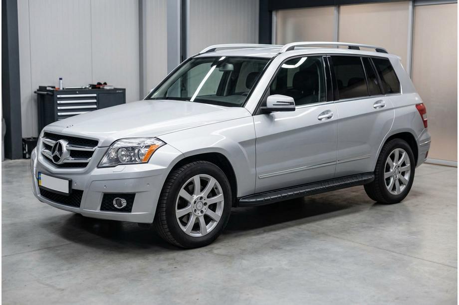 Mercedes GLK class X204 2008-2015 рр. Бокові пороги Bosphorus Black (2 шт., алюміній) Фото 2