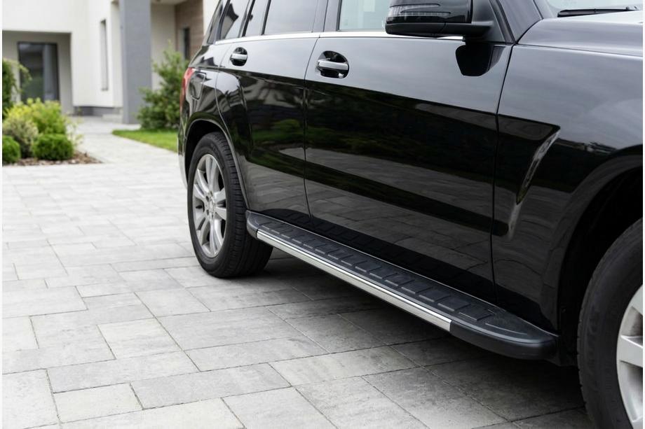 Mercedes GLK class X204 2008-2015 рр. Бокові пороги Duru (2 шт., алюміній) Image