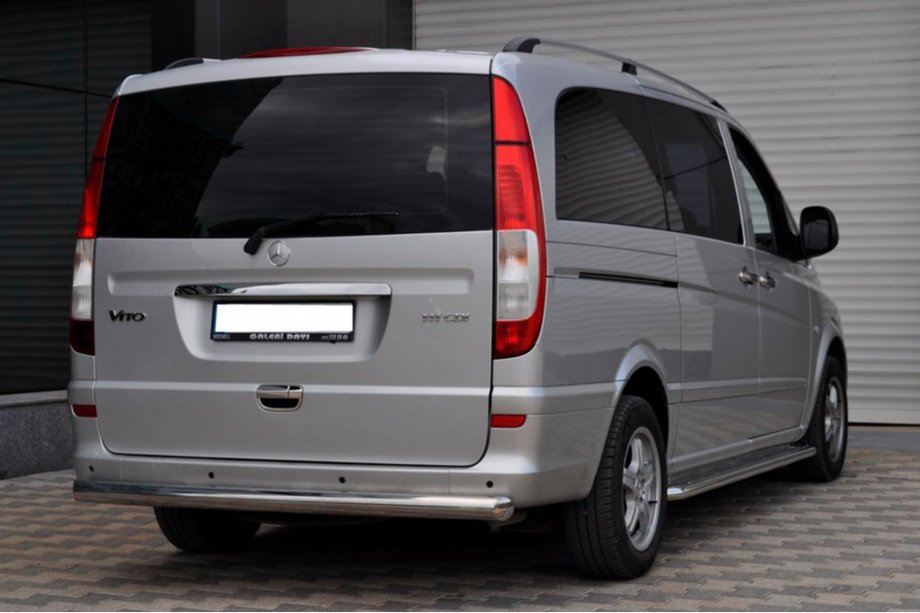 Mercedes Viano 2004-2014 рр. Задня дуга AK002 (нерж.) Фото 7