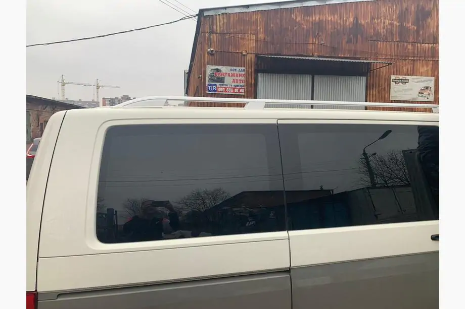Volkswagen T5 2010-2015 рр. Рейлінги Skyport (білі) Довга база Фото 15