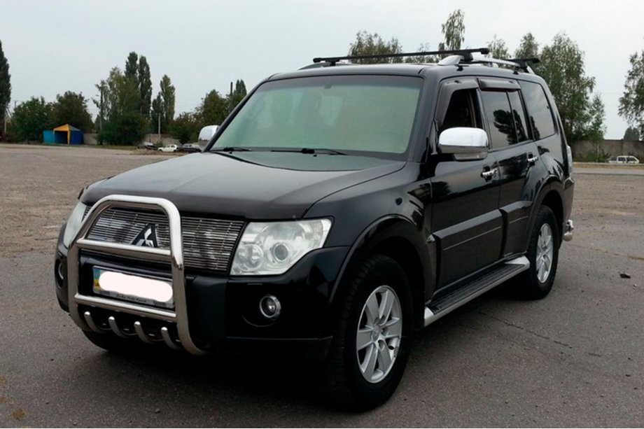Mitsubishi Pajero Wagon IV 2006-2021 рр. Кенгурятник QT011 (нерж.) Image