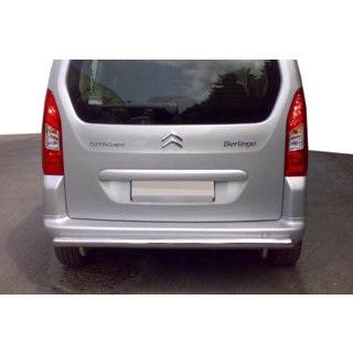 Задній захист (нерж.) Citroen Berlingo 2008-2018 рр. фото 1