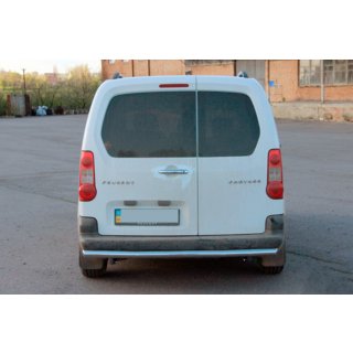 Задній захист (нерж.) Citroen Berlingo 2008-2018 рр. фото 2