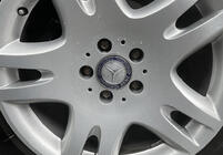 Ковпачки на диски 71/75 мм без кільця (4 шт, сині V2) фото 2