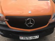 Mercedes Sprinter W906 2006-2018 рр. Зимова накладка на решітку V1 (2013↗) Глянцева фото 6