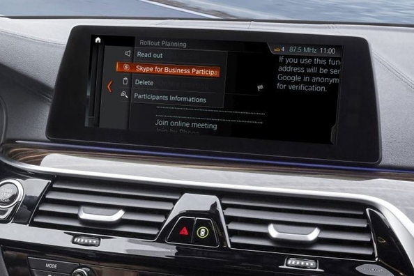Автомобілі BMW отримають пакет програм Skype for Business
