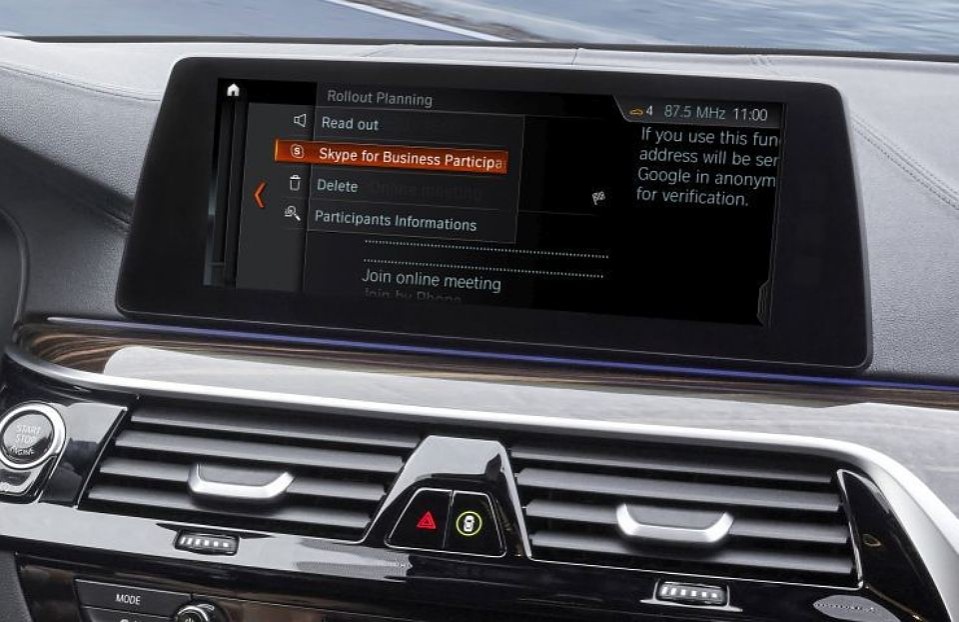Автомобілі BMW отримають пакет програм Skype for Business