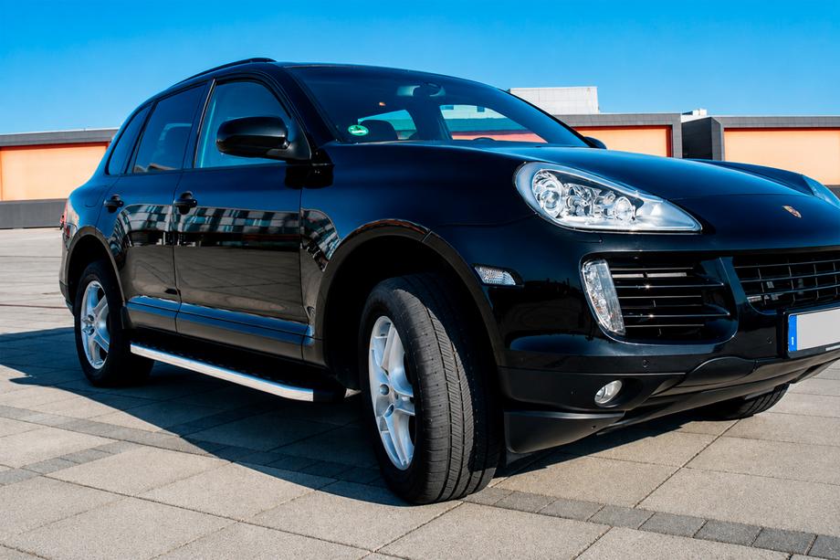 Porsche Cayenne 2003-2010 рр. Бокові пороги BlackLine (2 шт., алюміній) Image