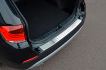 BMW X1 E84 2009-2015 рр. Накладка на задній бампер OmsaLine (нерж) фото 7