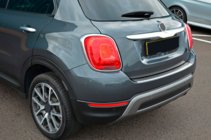 Fiat 500X 2014-2024 рр. Накладка на задній бампер OmsaLine (нерж) фото 5
