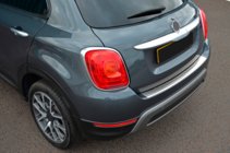 Fiat 500X 2014-2024 рр. Накладка на задній бампер OmsaLine (нерж) фото 1