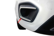 Fiat Fiorino/Qubo 2008-2024 рр. Накладки на противотуманки 2016↗ (2 шт., нерж.) фото 1