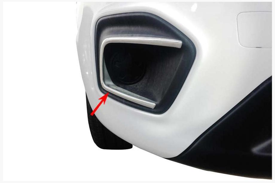 Fiat Fiorino/Qubo 2008-2024 рр. Накладки на противотуманки 2016↗ (2 шт., нерж.) Image