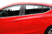 Opel Astra K 2016-2021 рр. Окантовка вікон (нерж) Нижня фото 9