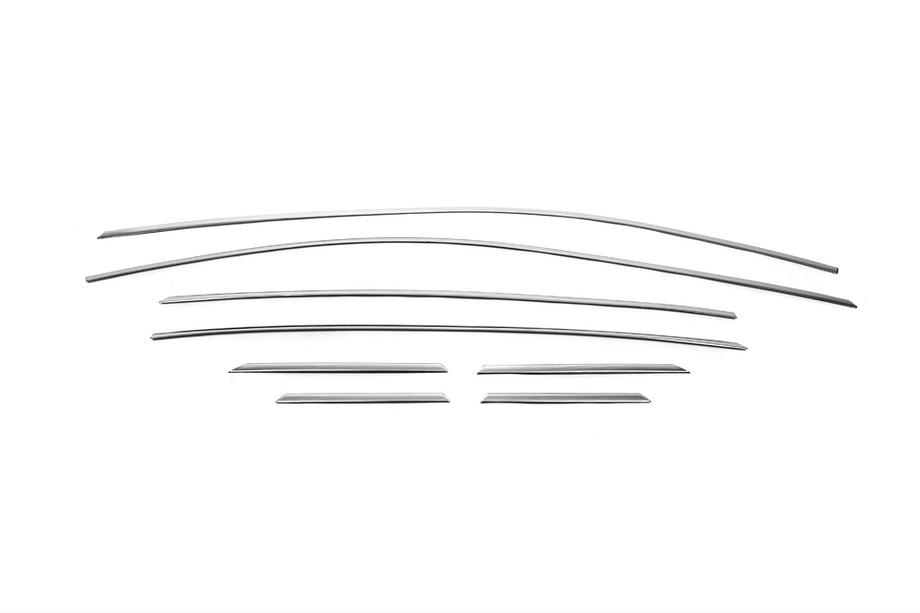 Opel Astra K 2016-2021 рр. Окантовка вікон (нерж) Верх↗низ Фото 8