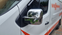 Renault Trafic 2015- рр. Накладки на дзеркала (2 шт., пласт) фото 6