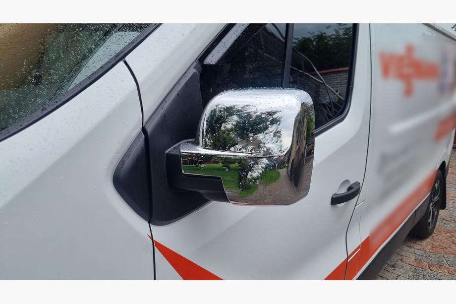 Renault Trafic 2015- рр. Накладки на дзеркала (2 шт., пласт) Фото 6