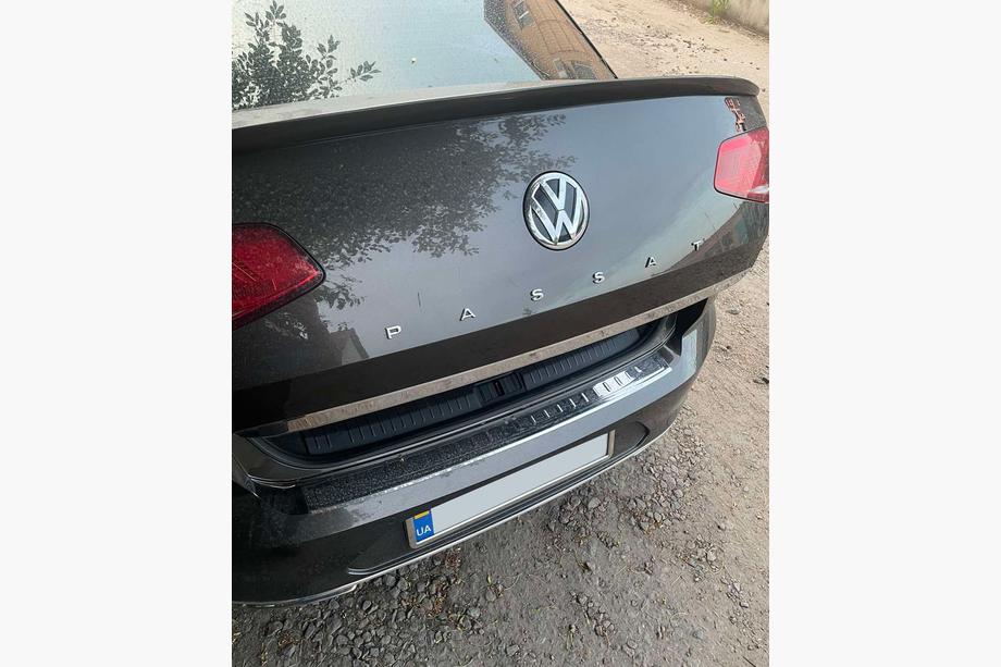 Volkswagen Passat B8 2015-2023 рр. Кромка багажника SD (нерж) Image