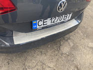 Volkswagen Passat B8 2015-2023 рр. Накладка на задній бампер OmsaLine (нерж) фото 2