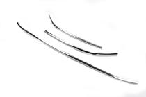 Volkswagen Passat B8 2015-2023 рр. Накладки на передній бампер (2015-2018, 3 шт, нерж) фото 8