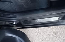 Citroen C-4 2010-2018 рр. Накладки на пороги Flexill (4шт, нерж) Sport фото 1