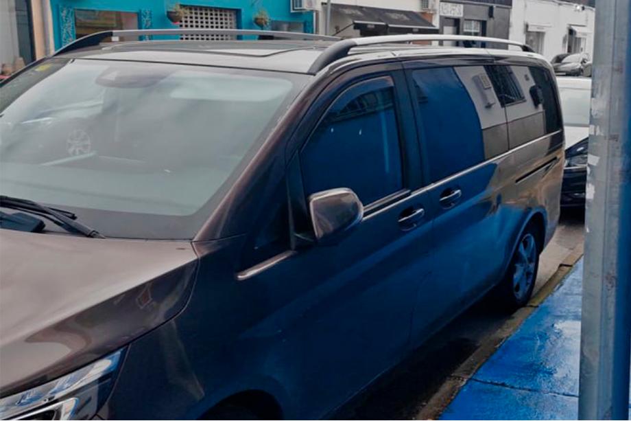 Mercedes Viano 2004-2014 рр. Рейлінги Хром CAN Оригінальний дизайн (метал. ніжки) Фото 8