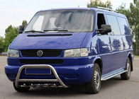 Volkswagen T4 Transporter 1990-2003 рр. Кенгурятник WT003 60мм (нерж) 50мм, з написом фото 1