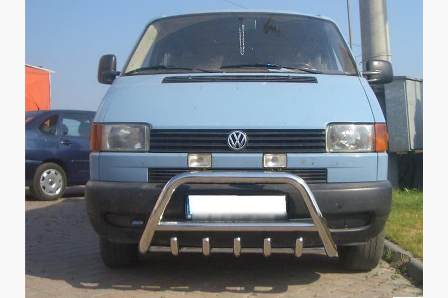 Volkswagen T4 Transporter 1990-2003 рр. Кенгурятник WT003 60мм (нерж) 50мм, без напису Фото 8